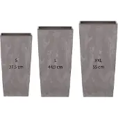Wellhome Urbi Square 11.4/19/firkantet Potte 35l 3 Enheder