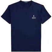 Ralph Lauren Polo Ralph Laurentil mænd. 710981136009 Klassisk Fit marineblå jersey t-shirt (S), Casual, Bomuld, Korte ærmer