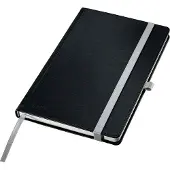 Leitz Style notesbog A5 linjeret med hardcover, sort