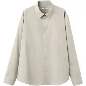 Mango Skjorte 'PLAIN' beige
