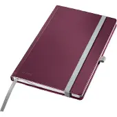 Leitz Style notesbog A5 kvadreret med hardcover, rød