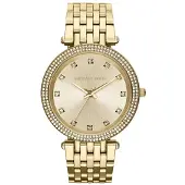 Michael Kors Dameur Darci – Guldskive og Armbånd med Krystal-detalje MK3216