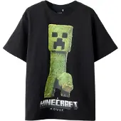 Name it Shirts 'NKMNORAN MINECRAFT' grå / grøn / sort / hvid
