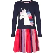 Happy girls Kjole navy / pink