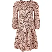Happy girls Kjole brun / pink / hvid