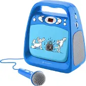 GoGen Højttaler BOMBOX BOBKARAOKE blå kaniner 8590393405398