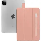Laut Huex Folio - beskyttelsesetui med holder til Apple Pencil til iPad Pro 12.9" 4/5/6G (rosa)