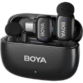 Boya mini 2-02 trådløse mikrofoner 2,4 GHz USB-C - sort