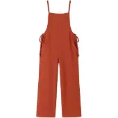 WENOR Jumpsuit 'Alai' orangerød