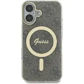 GUESS IML 4G MagSafe-etui til iPhone 16 Plus - Brun