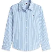 Tommy Hilfiger Bluse 'ESS' lyseblå / hvid