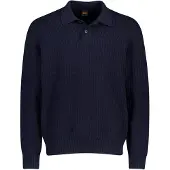 BOSS Longsleeve Poloshirt Kotor Marineblå Blå Mørkeblå måle