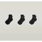 G-Star Anklet Sock 3-Pack - Black - Women