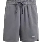 Adidas Dame 3 striber Studio løs pasform fleece shorts Aurora Onix