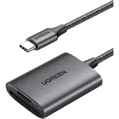 UGREEN CM401 USB-C 5 Gb/s SD/TF-kortlæser – grå