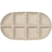 Sagaform Ditte serveringsfad stor 20x36 cm Beige-vinrød