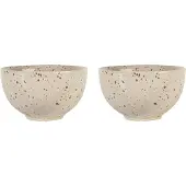 Sagaform Ditte skål 2-pak Beige-vinrød