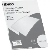 Ibico Basics Medium A4 lamineringslommer Glasklar - (100 stk.)