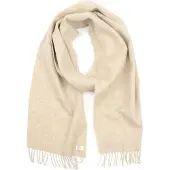 Suitable Tørklæde Merinould Ecru Beige