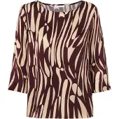 TATUUM Bluse beige / bordeaux