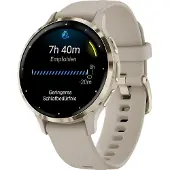 Garmin Venu 3S - 41 mm - fransk grå - smart ur med bånd - silikone - håndledsstørrelse: 110-175 mm - display 1.2 - 8 GB - Bluetooth, ANT+, Wi-Fi - 40 g