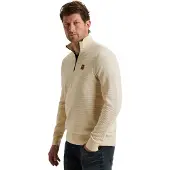 PME Legend Pullover 'Pullover with half zipper' beige