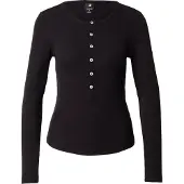G-Star Henley Slim T-Shirt - Black - Women