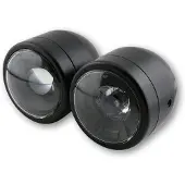 Highsider Twin LED-forlygter Par, mat sort