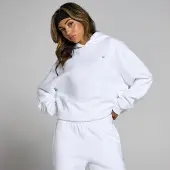 Myprotein MP Basics Oversized Hoodie til kvinder – Hvid - L