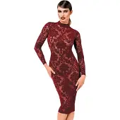 Noir Handmade F384 Kink Royal Midi Dress