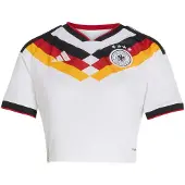 Adidas Fodboldtrøje 'Germany 26 Home Cropped' curry / rød / sort / hvid