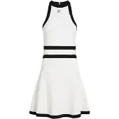 Karl Lagerfeld Strikkjole 'DNA BELTED ' sort / hvid