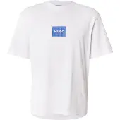HUGO T-shirt i bomuldsjersey med logoprint