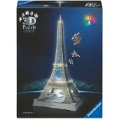 Ravensburger Eiffeltårnet 3d-puslespil Med Led-lys 216 Stykker