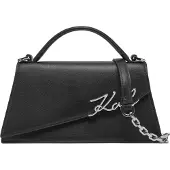 Karl Lagerfeld Håndtaske 'Bandoulière Essentials Noir/Nickel' sort