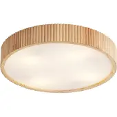 QAZQA Japandi loftslampe træ 50 cm 4-lys - Lyra