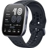 Xiaomi Amazfit Bip 6 - Smart ur med rem - flydende silikone - håndledsstørrelse: 130-195 mm - display 1.97 - Bluetooth - 27.9 g - sort