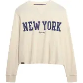 Superdry Sweatshirt 'Athletic Essential' marin / uldhvid