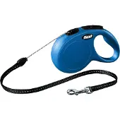 Flexi New Classic snor S, 8M, 12KG, blå