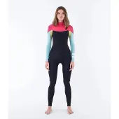 Hurley Advant 4/3 Mm Dame Våddragt I Neopren Med Lynlås I Brystet Og Lange ærmer