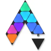 Nanoleaf Shapes Expansion pack - Trådløst belysningssæt - LED x 10 - total: 5.4 W - klasse G - RGBW-lys - 1200-6500 K - minitriangel