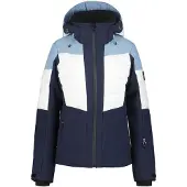 Icepeak - Skijakker dame - Florala W Bleu Fonce til UnisexUld - Størrelse 38 FR - Flåde