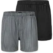 Schiesser Boksershorts 'Basic' grå / sort