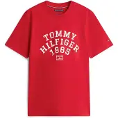 Tommy Hilfiger Bluser & t-shirts 'ARCH' rød / hvid