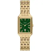 Fossil Analogt ur 'Raquel' guld / smaragd