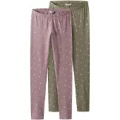 TWO SOON Leggings grøn / lilla / hvid