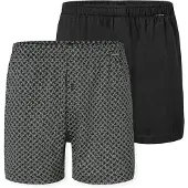 Schiesser Boksershorts ' Basic ' grå / sort
