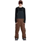 Volcom - Skibukser - Rain Gore-Tex Bib Overall Brown til UnisexUld - Størrelse M - Brun