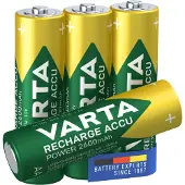 Varta batteri genopladelig power aa 2600mah 4-pak