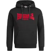Lonsdale Sweatshirt rød / sort